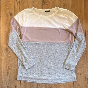 Pink Clover color block sweater